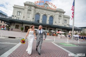 Downtown Denver Colorado Fall Wedding Photographer