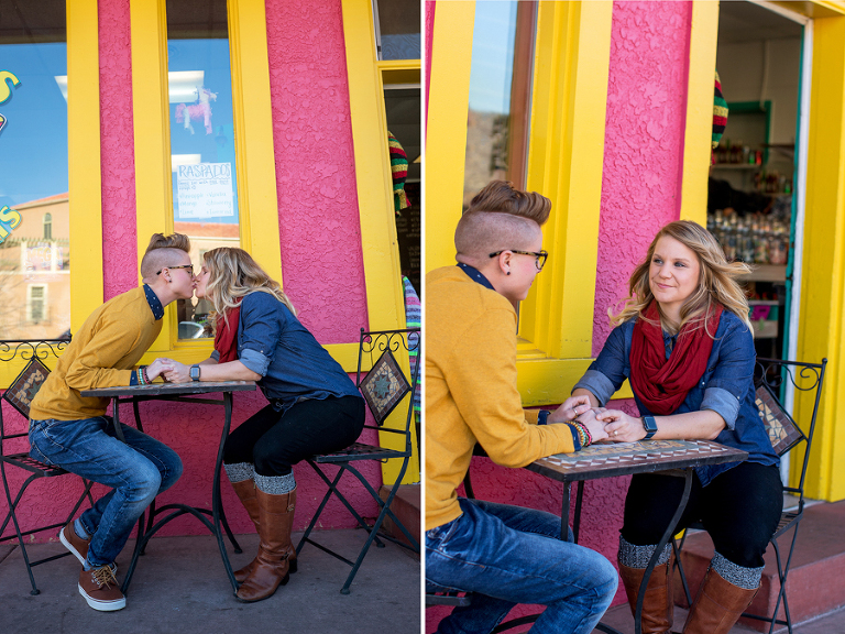 Downtown Fall Manitou Engagement Photography