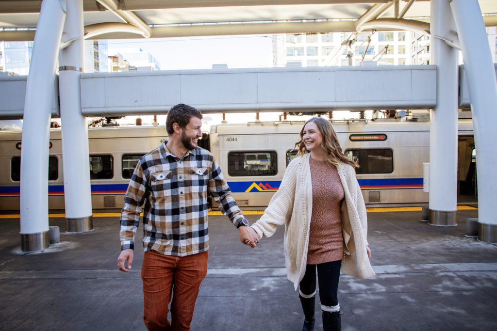 Downtown Denver Colorado Engagement Photography